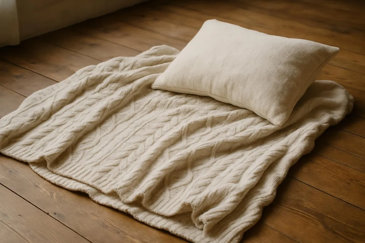 A cozy blanket and pillow setup for a short rest