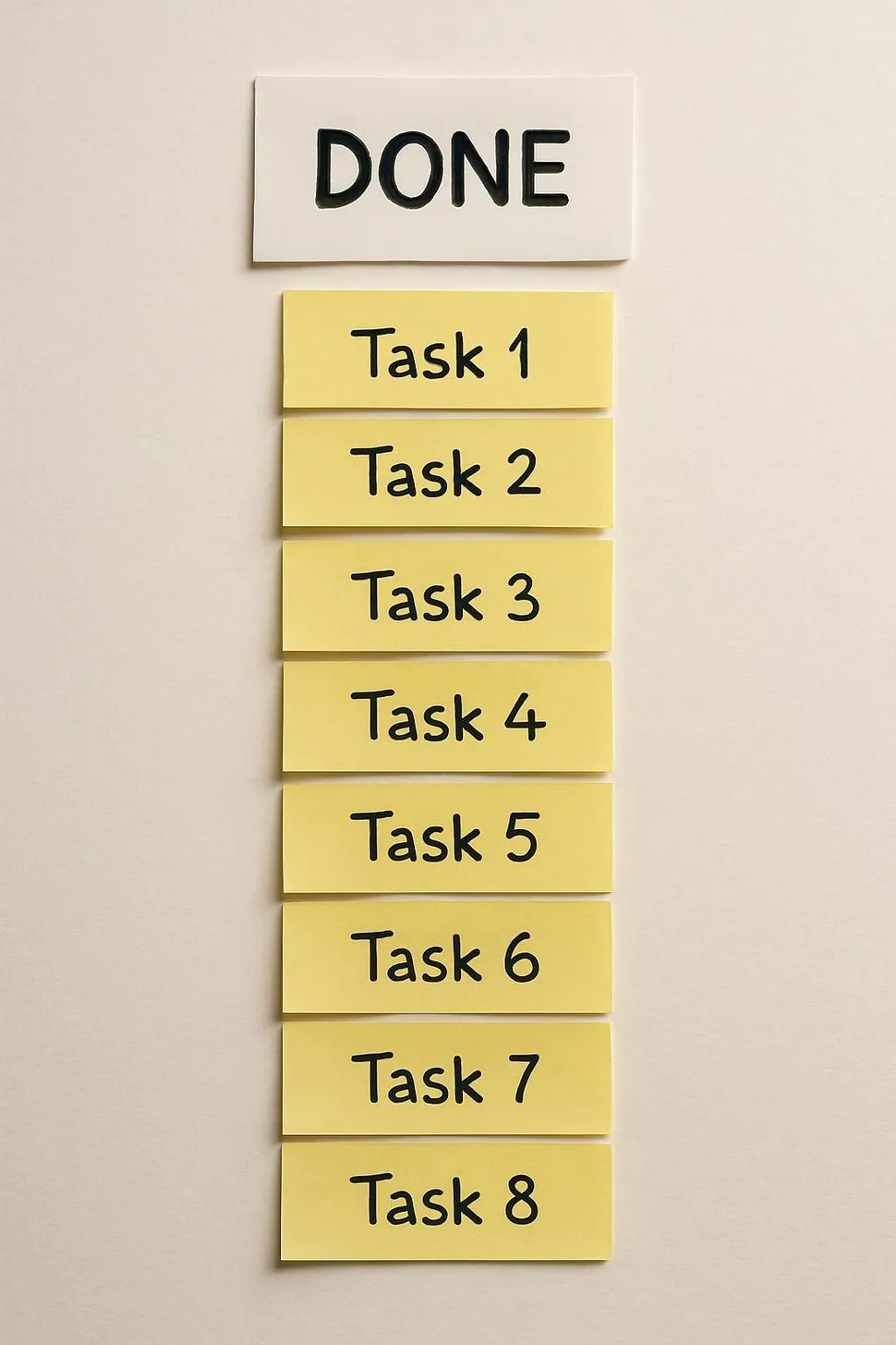 A tidy Done column full of finished tasks