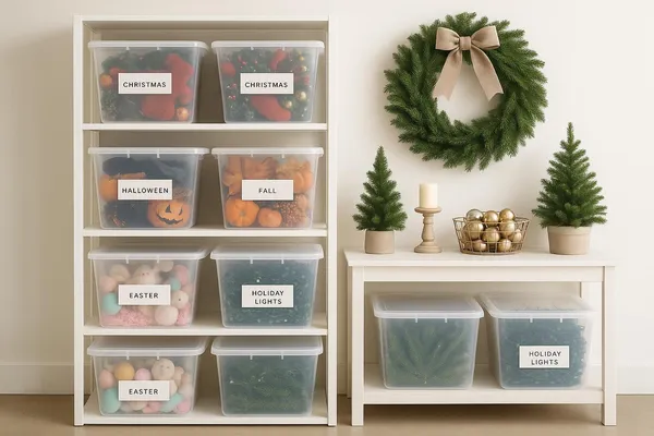 Holiday Decor Detox: One Bin Per Season, Zero Guilt
