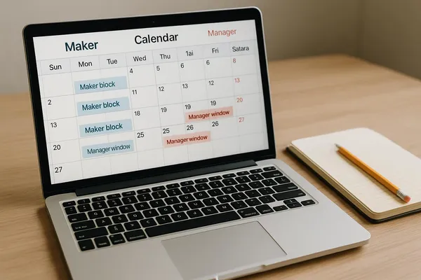Maker vs Manager: Time-Blocking Your Week for Deep Work and Calendar Calm