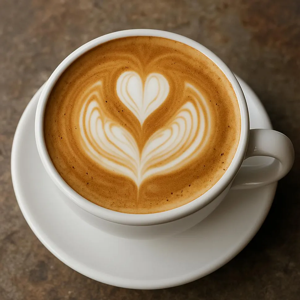 Espresso with latte art