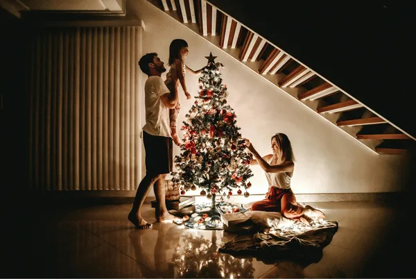 Family festive setting