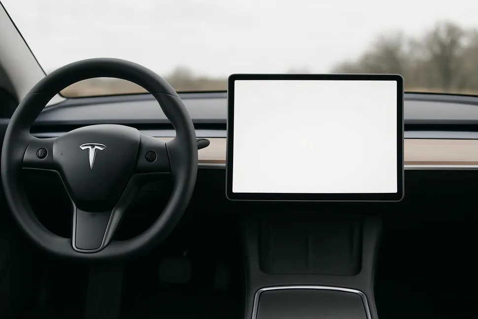 Minimalist car dashboard